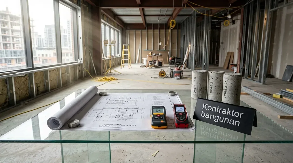 Pengecoran plat lantai dak beton bondek lantai 2 rumah tinggal di surabaya
