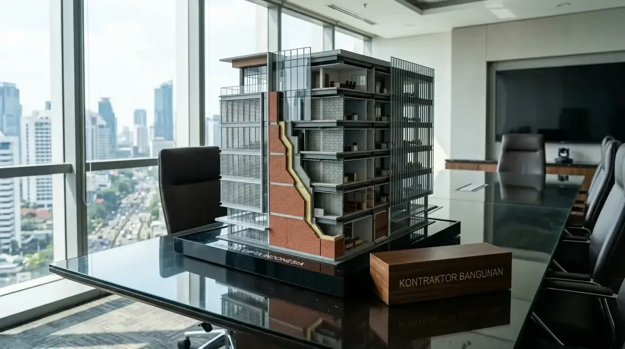 Penggunaan material bata ringan pada proyek gedung modern