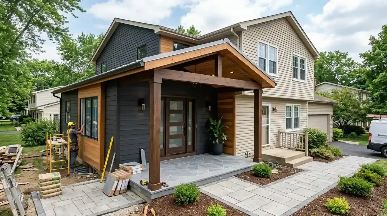 Hasil konstruksi rumah mewah custom tropis modern 2 lantai siap huni bergaransi