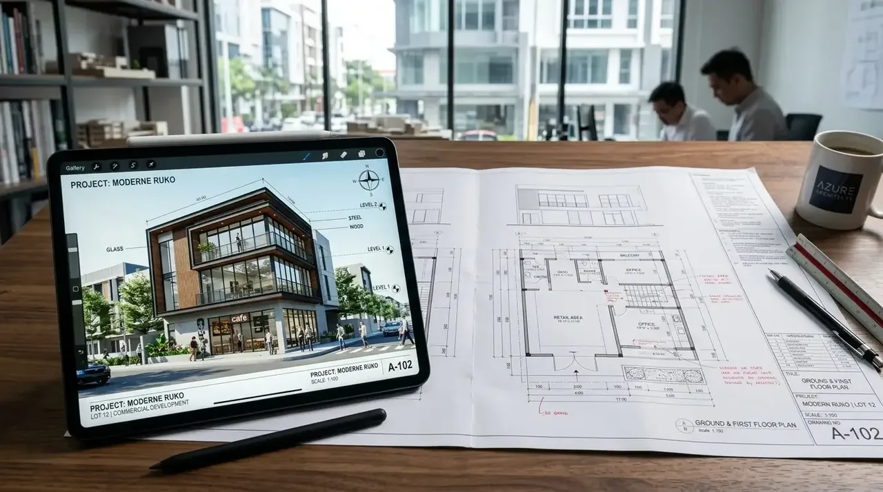 5 Tahapan Bangun Ruko 2 Lantai & Jasa Desain Rumah vs Beli Desain Online