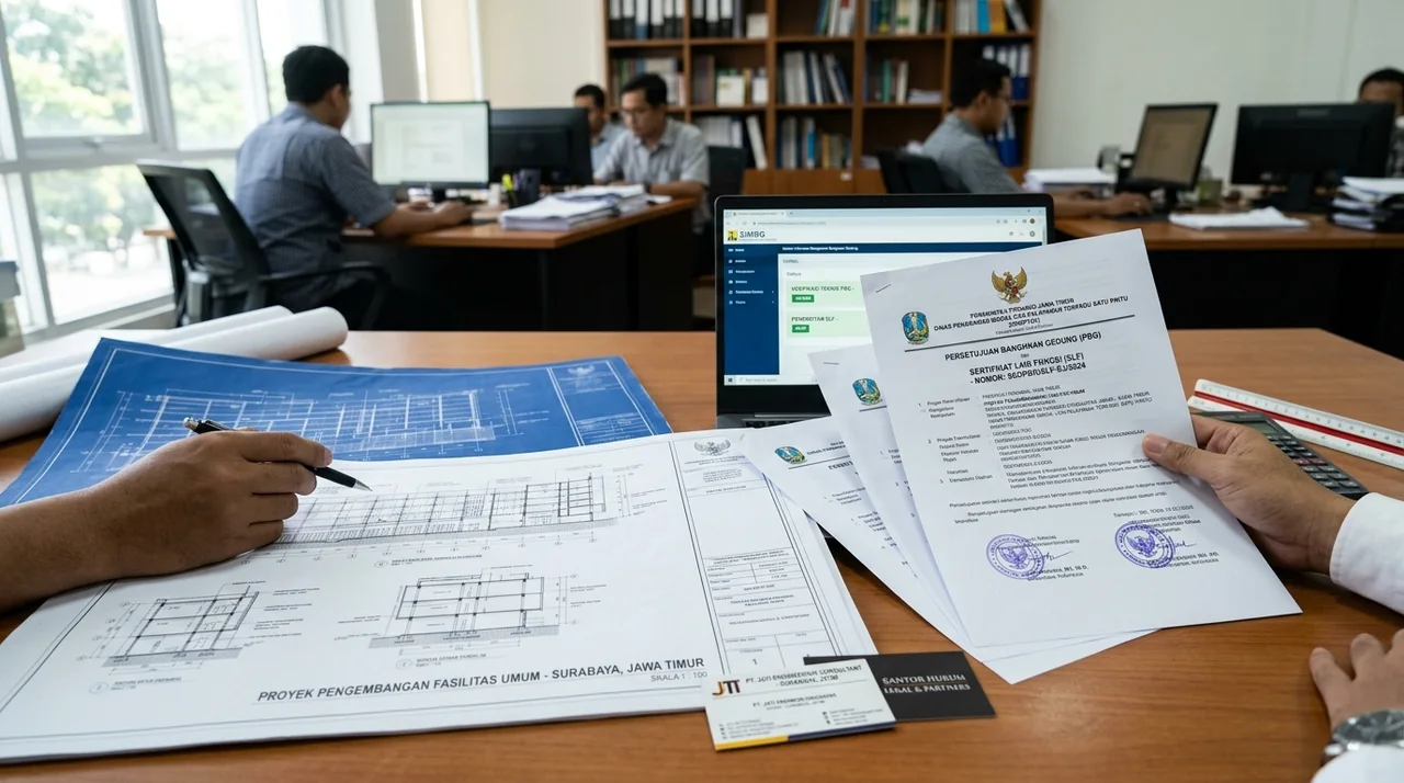 Pengurusan pbg slf jatim dokumen cetak biru arsitektur dan perizinan sistem simbg kementerian pupr