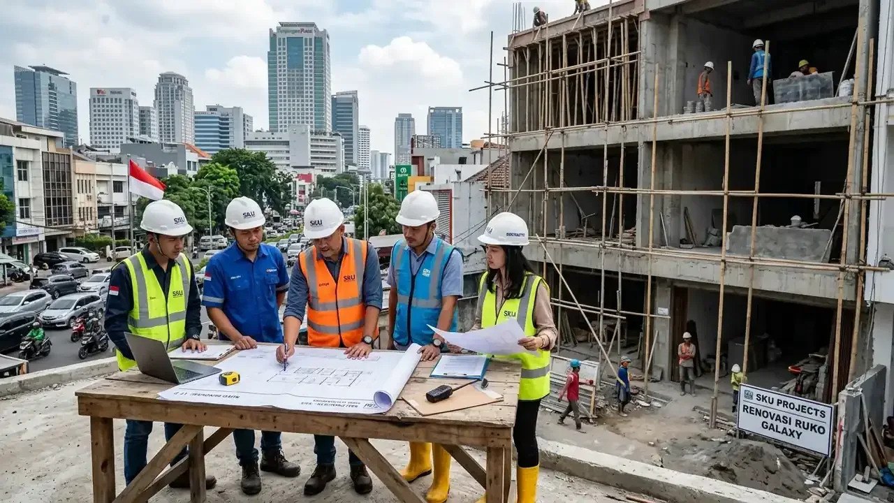 Kontraktor rumah surabaya mewah modern tropis 2 lantai di kawasan residensial prestisius
