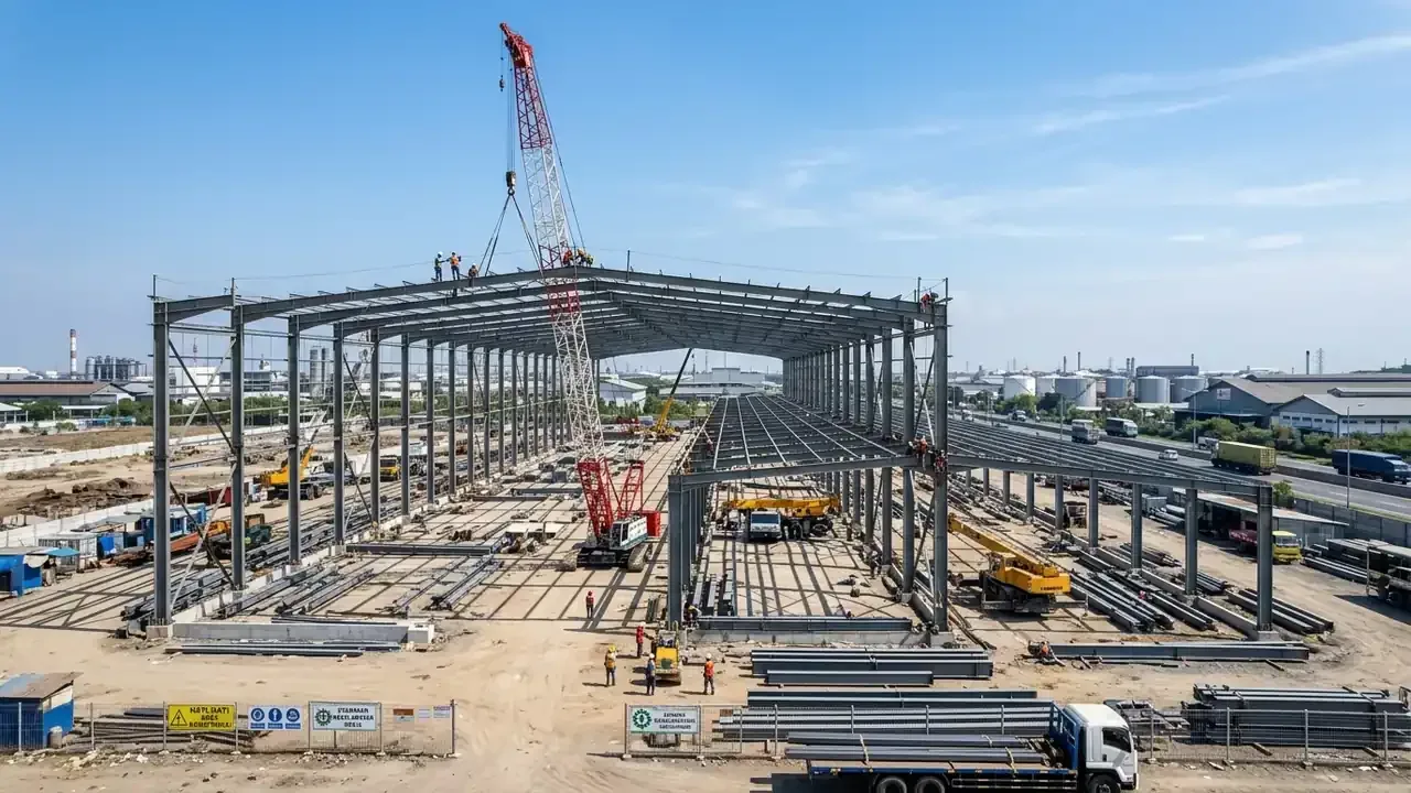 Pekerjaan pembesian sloof dan pengecoran struktur beton bertulang rumah tinggal surabaya