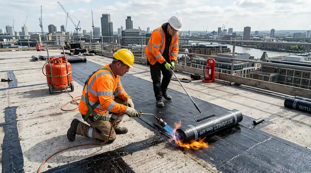 Metode waterproofing dak beton aplikasi membran bakar torch on anti bocor pada atap rooftop